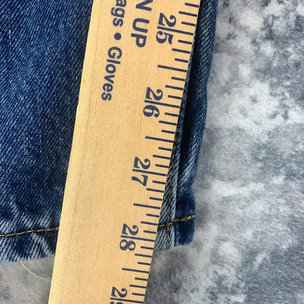 Levis Jeans Mens 36x28 Blue Pants‎ Faded 505 Straight Workwear Denim Tag 36x30 - Picture 13 of 15
